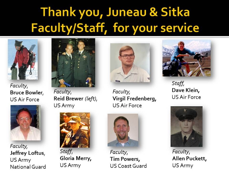 photo of uas staff and faculty veterans